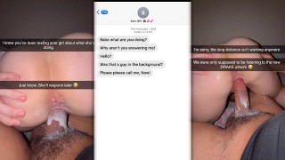 College Girl Gives in Easily and CHEATS on Her Long Distance BF!! With BBC Football Athlete