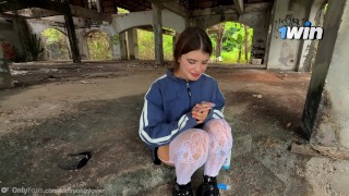 Raw & Rough Fuck in an Abandoned Building